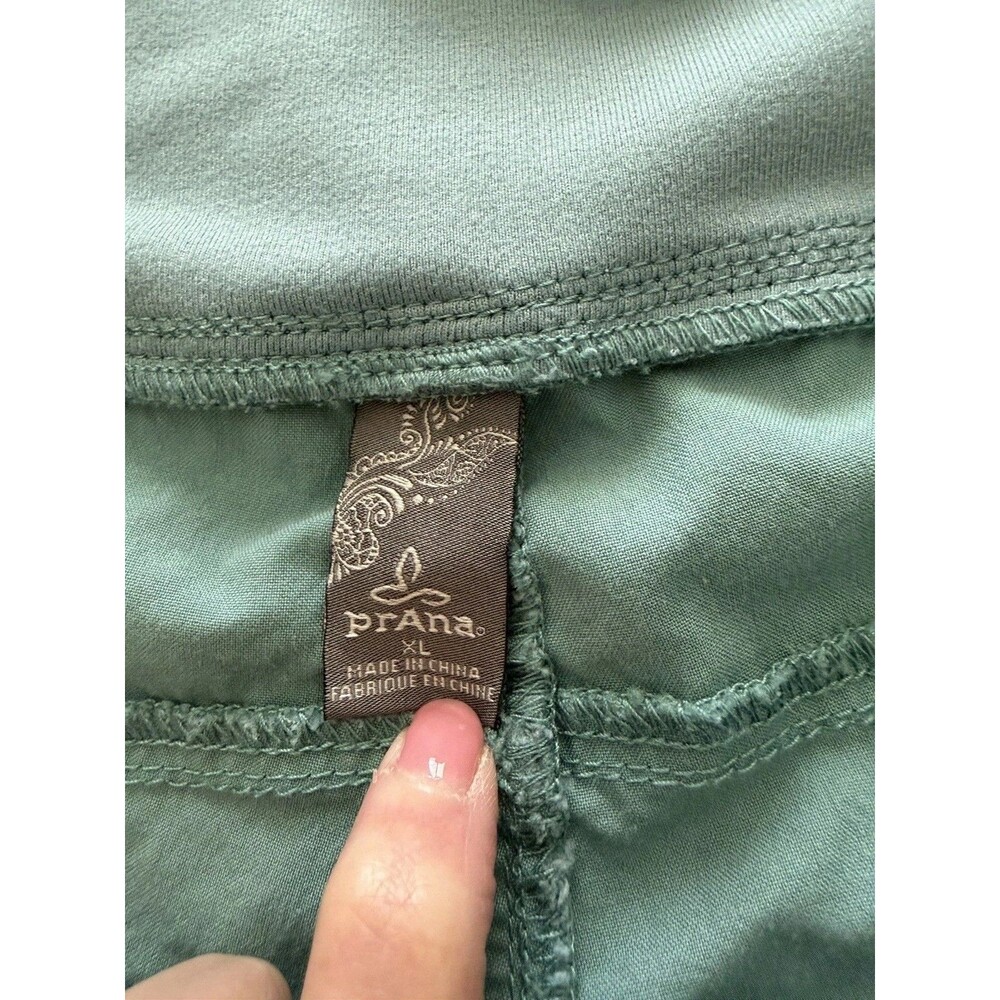 prAna Kanab Jogger Pants Womens XL Green Mid Rise Climbing Hiking Athletic - Picture 4 of 10